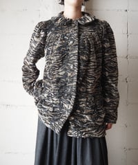 agnes b. Tiger Pattern Far Coat YEBK