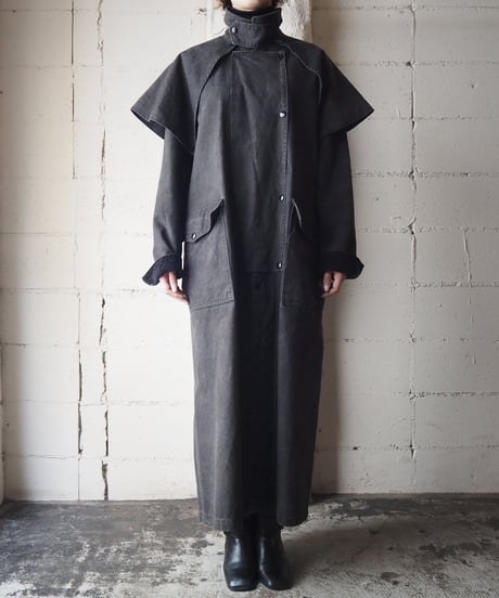 Corduroy Collar Western Coat BK