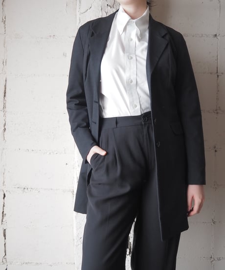 agnes b. Classic Long Tailored Jacket DGR