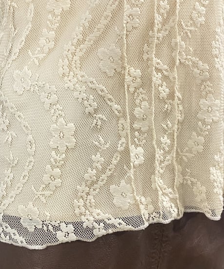 V Neck Lace Tank Top BK IV