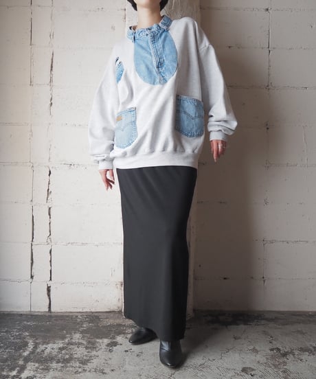 1990's JERZEES Remake Denim Docking Sweat LGR