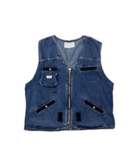 GUESS Zipup Denim Vest BL