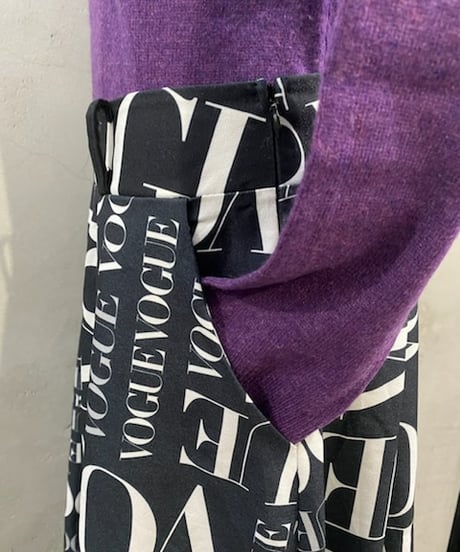 VOGUE Printed Wide Pants BKWH