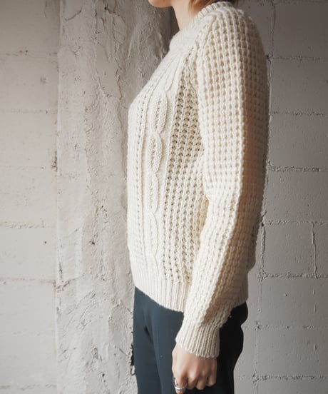 Crew Neck Fisherman Sweater IV