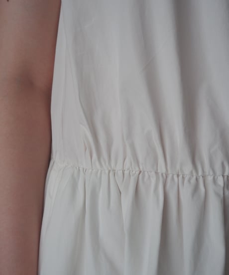 WEEKEND MaxMara French Sleeve Gathered Dress WH