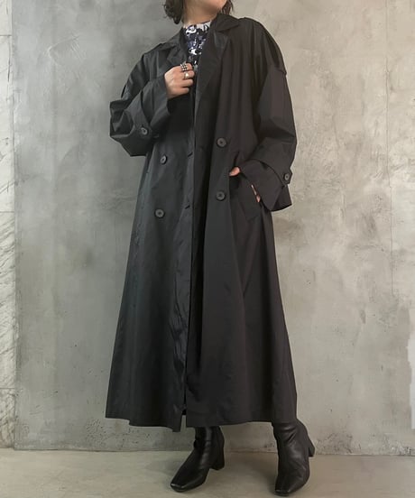 Nylon Trench Coat BK