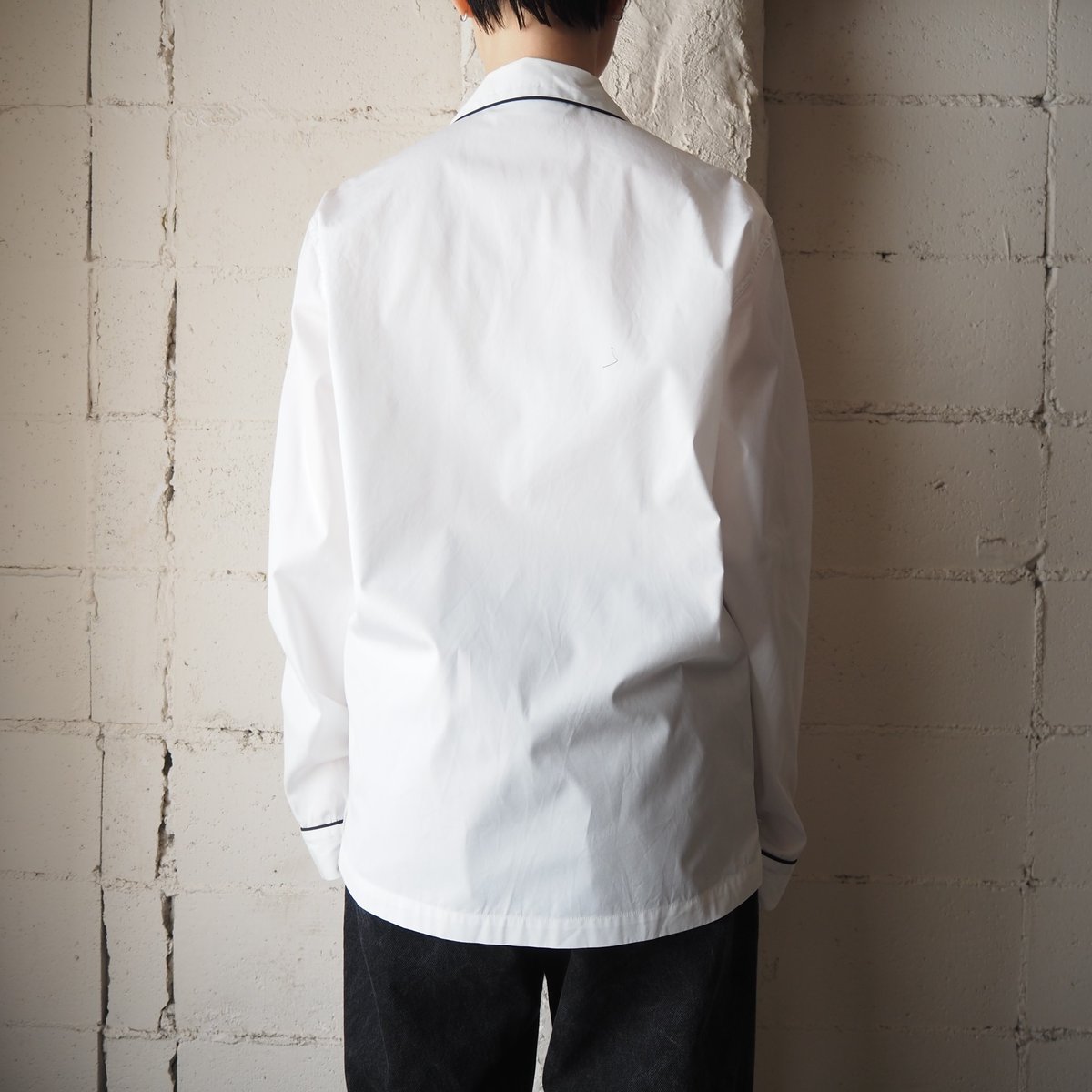 AMI PARIS Piping Pajama Shirt WH | Orfeo