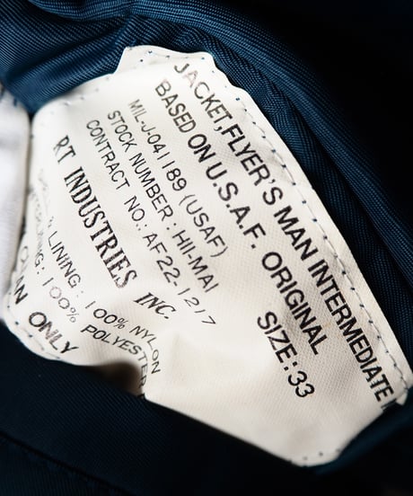 MA-1 Dead Stock Small Size Jacket NV