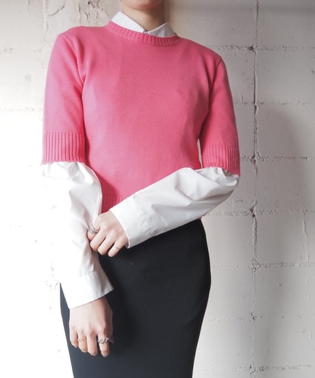 agnes b. Half Sleeve Knit PI