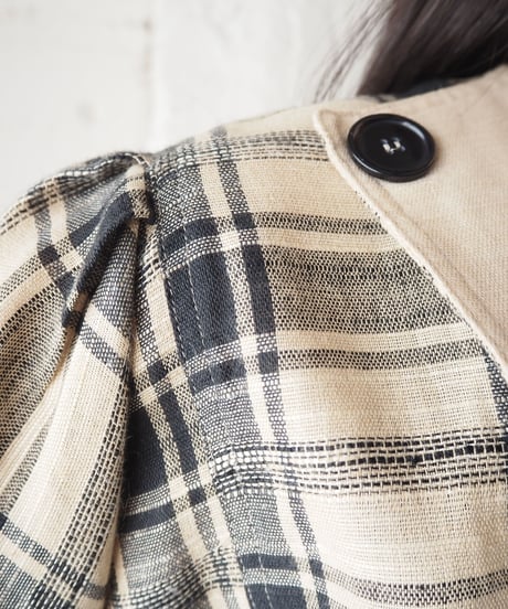 Plaid Short Jacket BEBK
