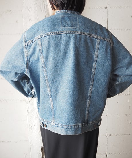 Remake Levi’s Collarless Denim Jacket BL