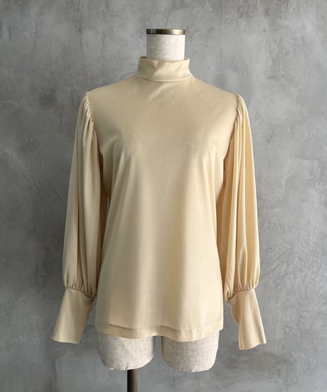 Stand Collar Volume Sleeve Blouse IV