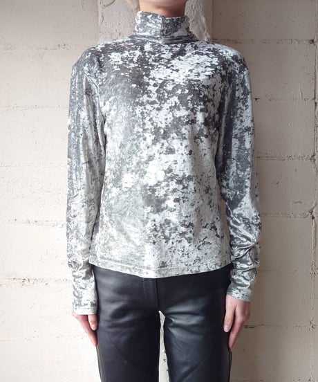 Opal Velour Mock Neck Tops GR