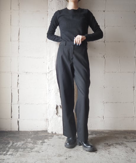CARVEN Satin Line Pants BK