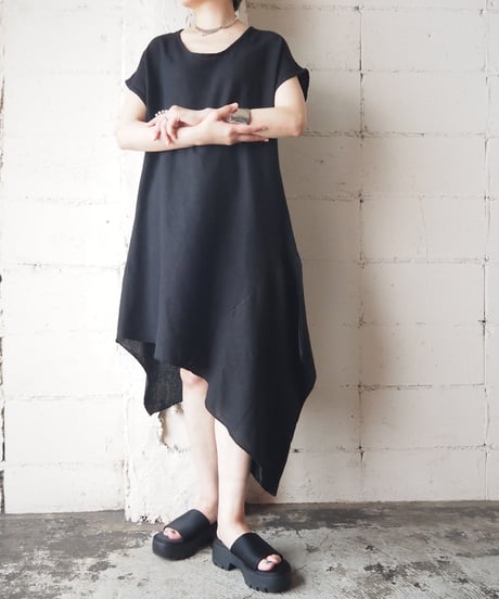 Asymmetry Dress BK