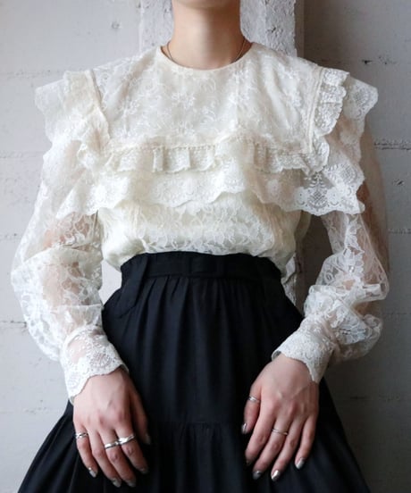 Vintage Flower Lace Blouse IV