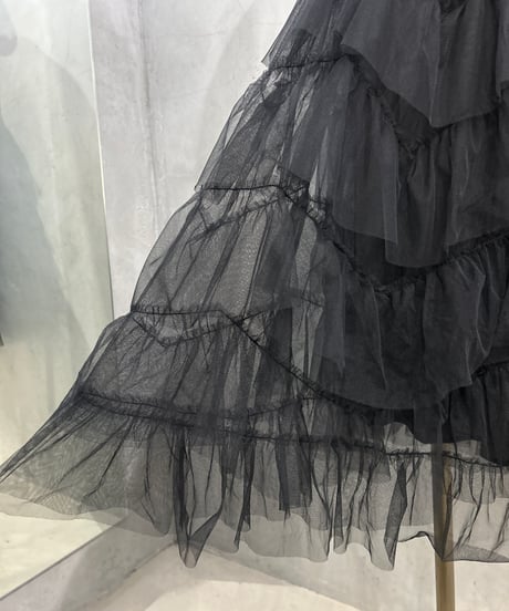 Tulle Tiered Skirt BK