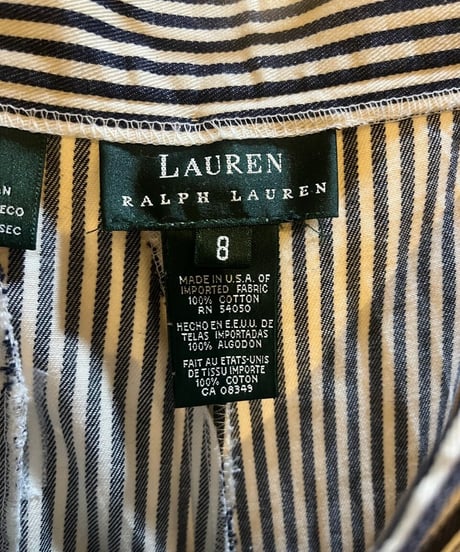 LAUREN Stripe Short Pants WHBK