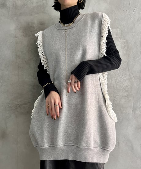 Orfeo Original Remake Fringe No Sleeve Sweat  GRWH