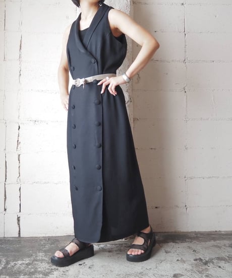 Double Breasted Tight Dress BK