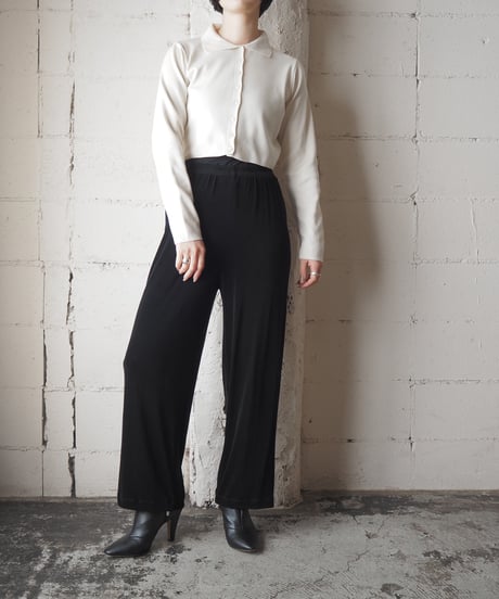 Cropped Polo Knit Cardigan IV