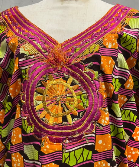 Sleeve Design African Batik Dress PIORLGN
