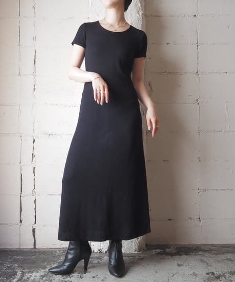 Short Sleeve Tight Dress BK