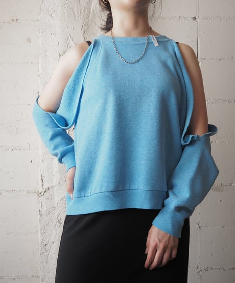 REMAKE Cutout Shoulder Sweat LBL