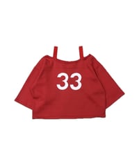 Remake Off Shoulder Paint Sweat RE
