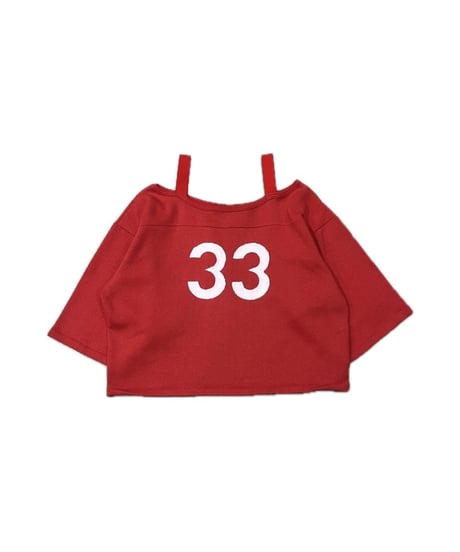 Remake Off Shoulder Paint Sweat RE