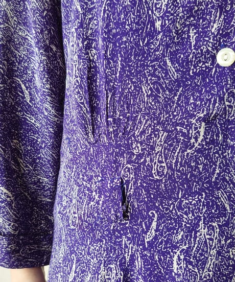 Paisley Pattern Rayon Dress PUR