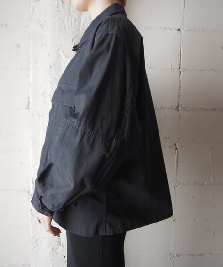 REMAKE Cropped Military Jacket BK