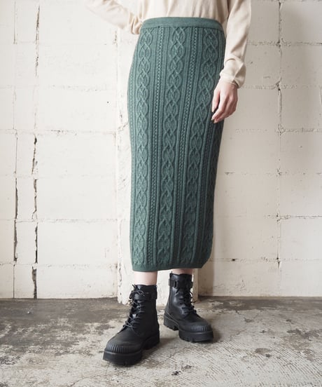 Alan Knit Tight Skirt GN