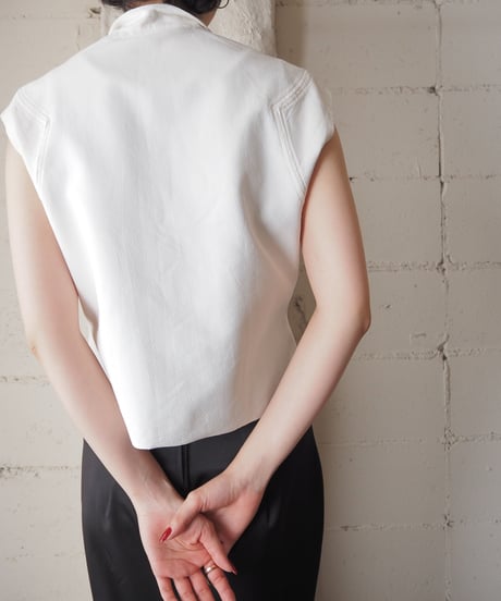 1950-60's France Opencollar French Sleeve WH