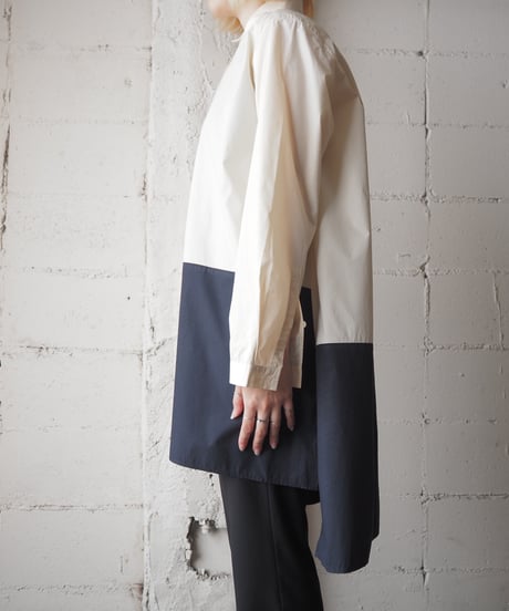 MaxMara Bicolor Long Shirt IVNV