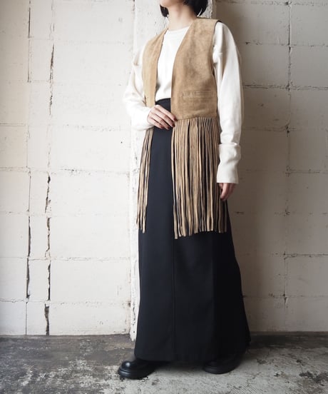 Fringe Leather Vest BE