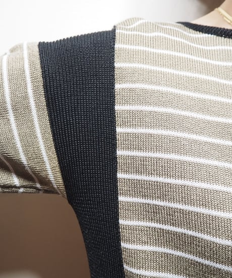 Bicolor Stripe Knit BEBK
