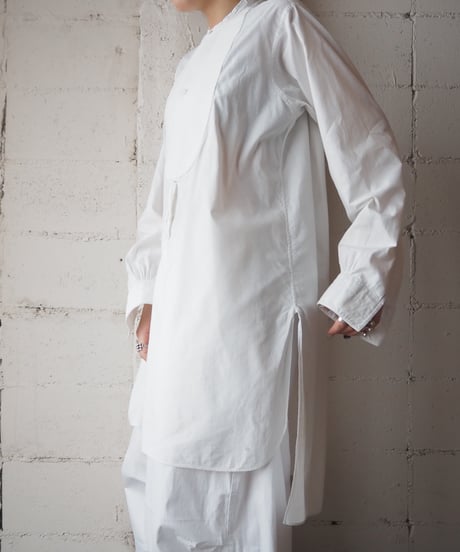 1940~50's Starched Bosom Long Shirt WH