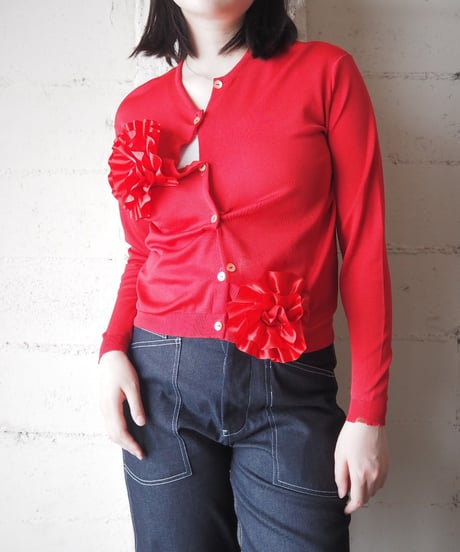 REMAKE Frilled Flower Cardigan RE