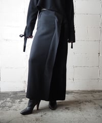 YOHJIYAMAMOTO+NOIR Velvet Doking Skirt BK