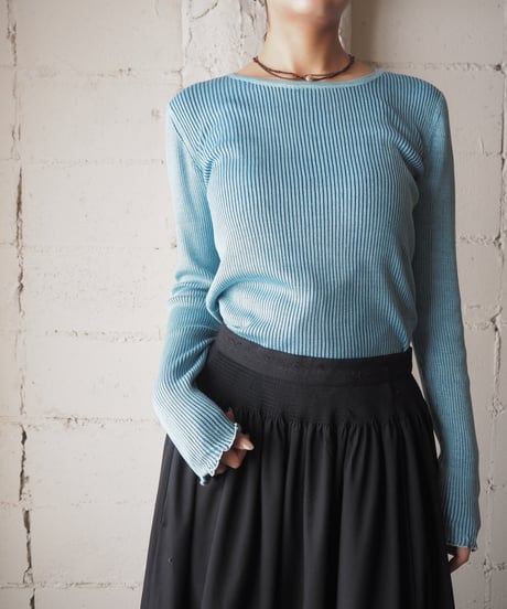 Crewneck Rib Knit LBL BL