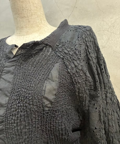 JILSANDER Textured Asymmetric Design Tops BK
