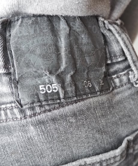 REMAKE Levi's 505 Crashed Draw String Denim GR
