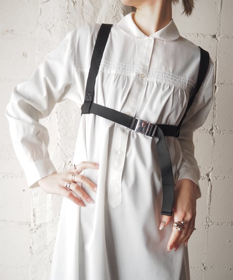 1970's Round Collar Shirt Dress WH