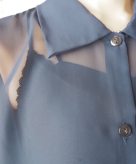 Short Sleeve Sheer Shirt NV