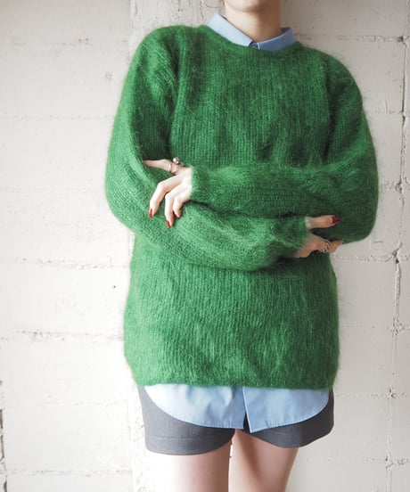 Plane Mohair  Knit GN