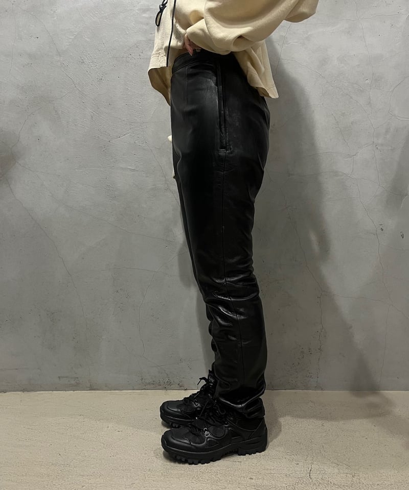 SUNSEA Leather Flea Market Pants