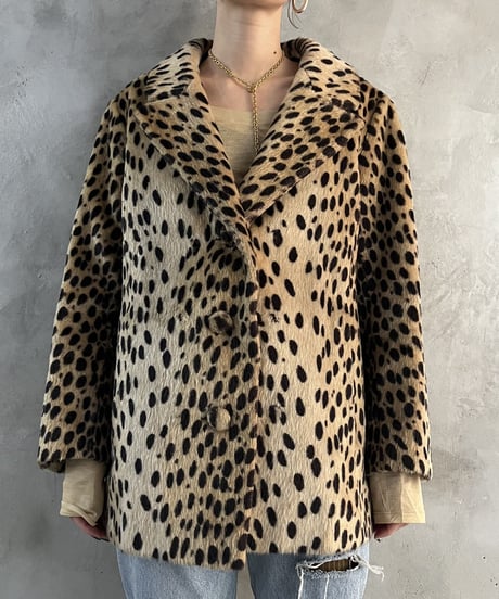 Leopard Pattern Tailored Jacket BEBK