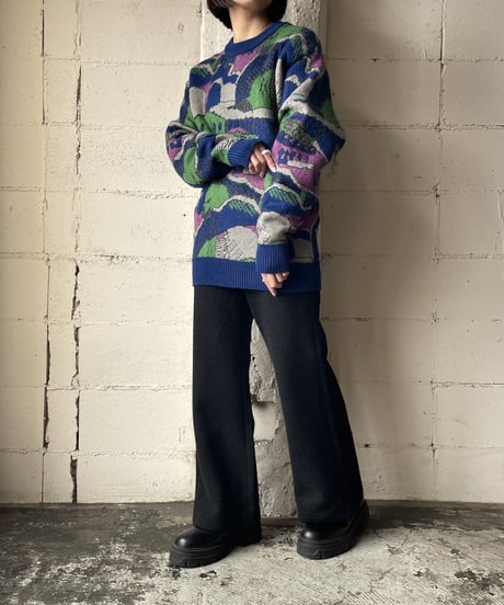 Landscape Pattern Sweater BLGN