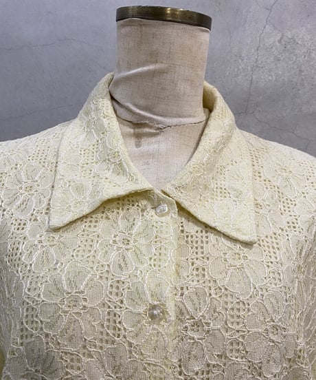 S/S Flower Lace Shirt LYE